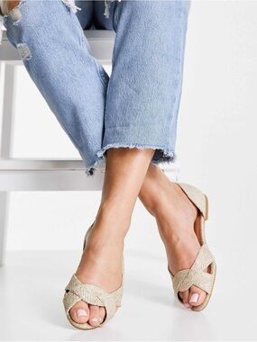 ASOS Vale Peeptoe Ballet Flats
